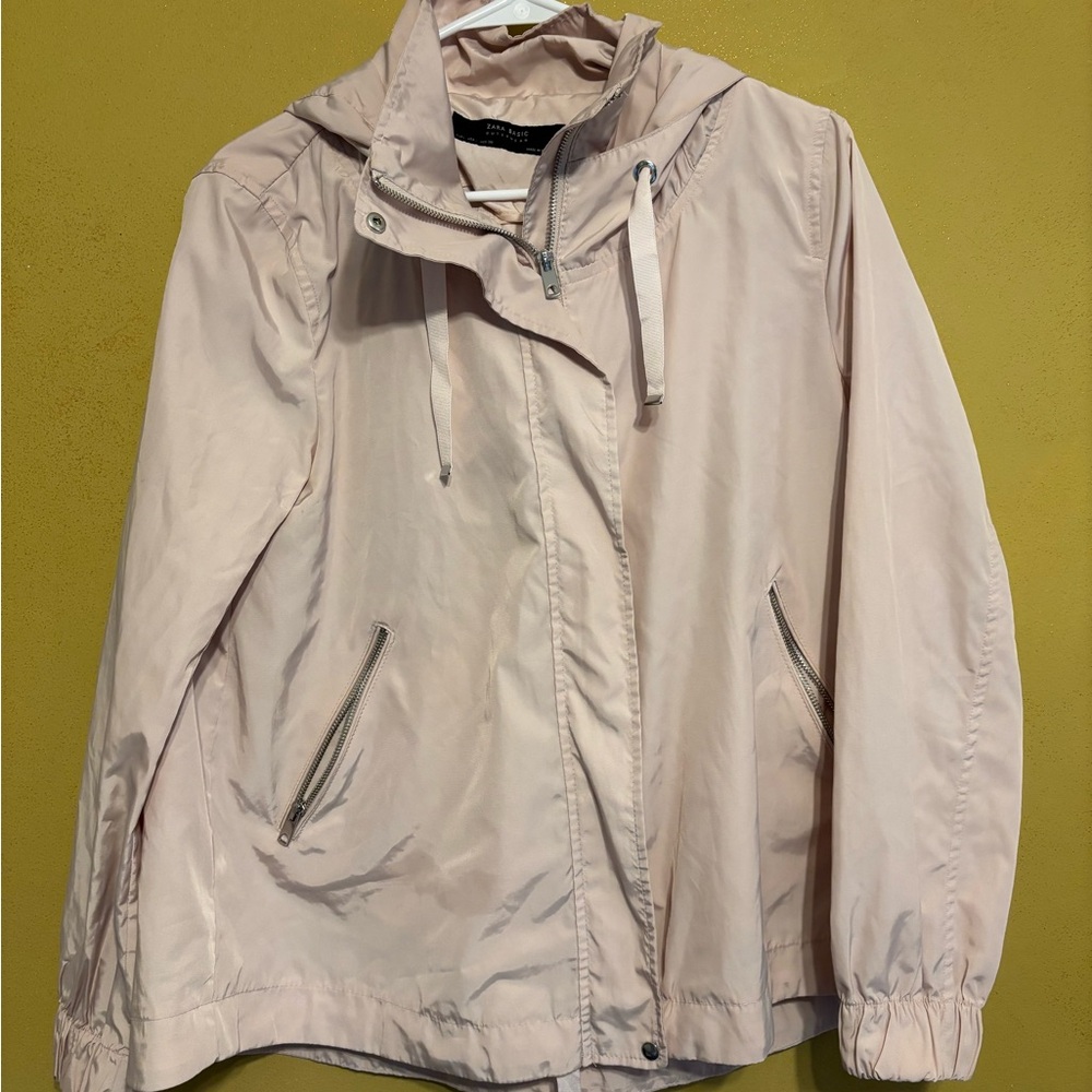 ZARA Basic Lightweight Pink Windbreaker Jacket – … - image 11